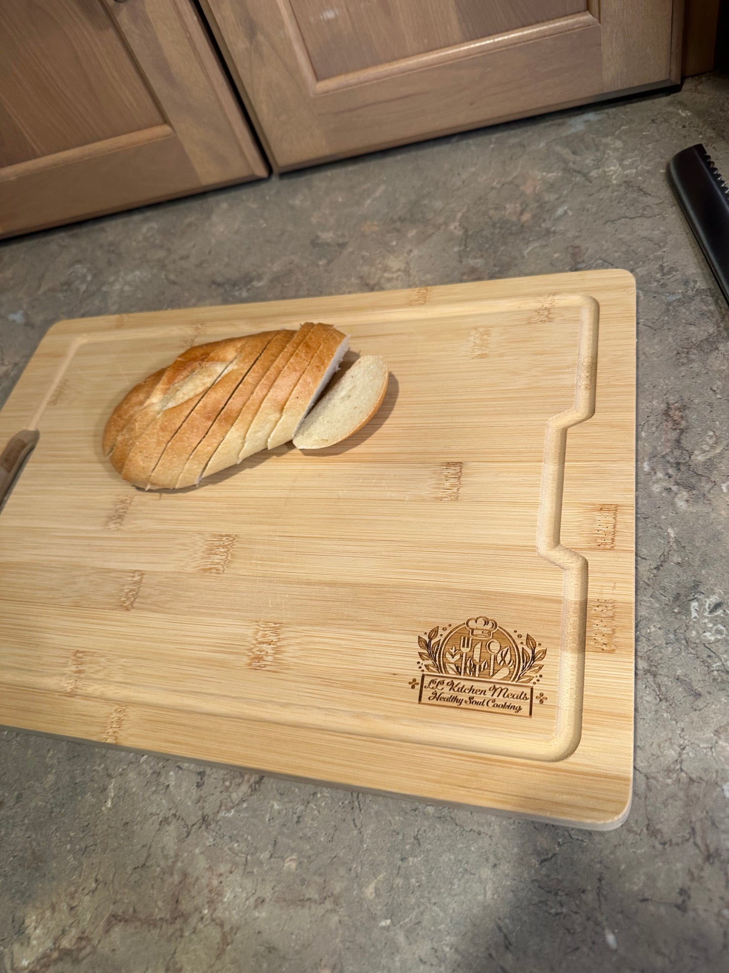 Bamboo Bliss Cutting Board with Utensils