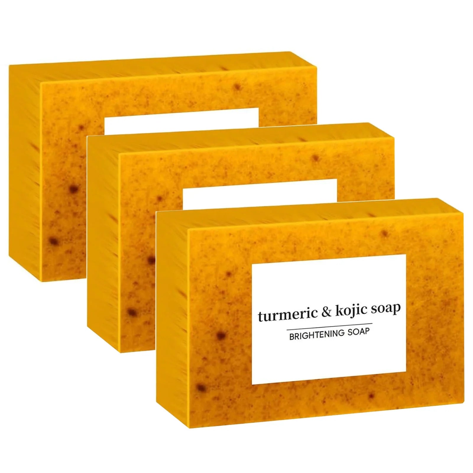 2PCS Turmeric Soap Bar, Organic Turmeric Soap for Dark Spots & Acne, for Hyperpigmentation, Smooth Skin, All Natural Turmeric Soap Bar, Deep Cleansing Turmeric Soap