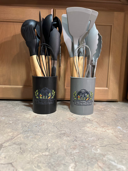 12 Piece Silicone Utensil Set