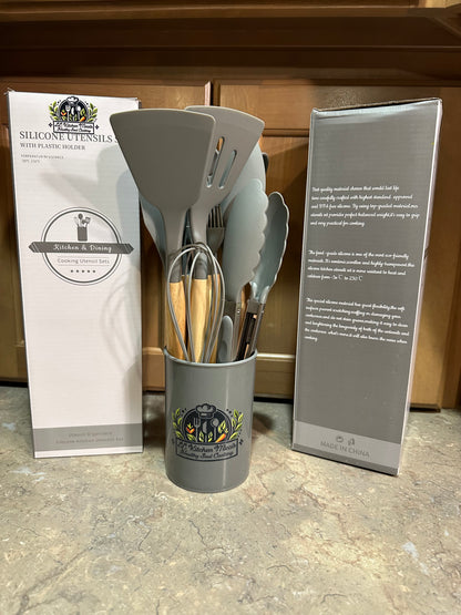12 Piece Silicone Utensil Set