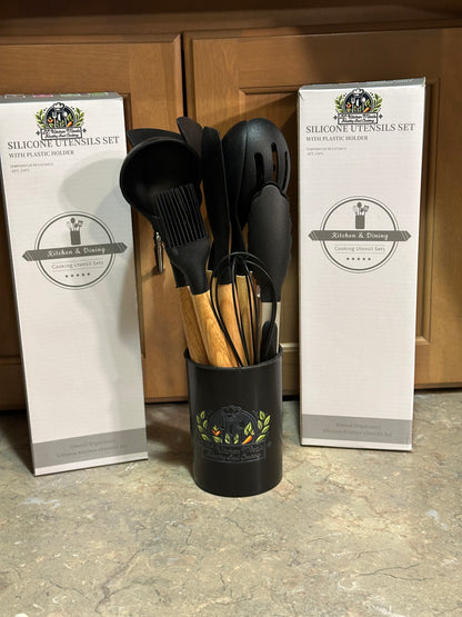 12 Piece Silicone Utensil Set