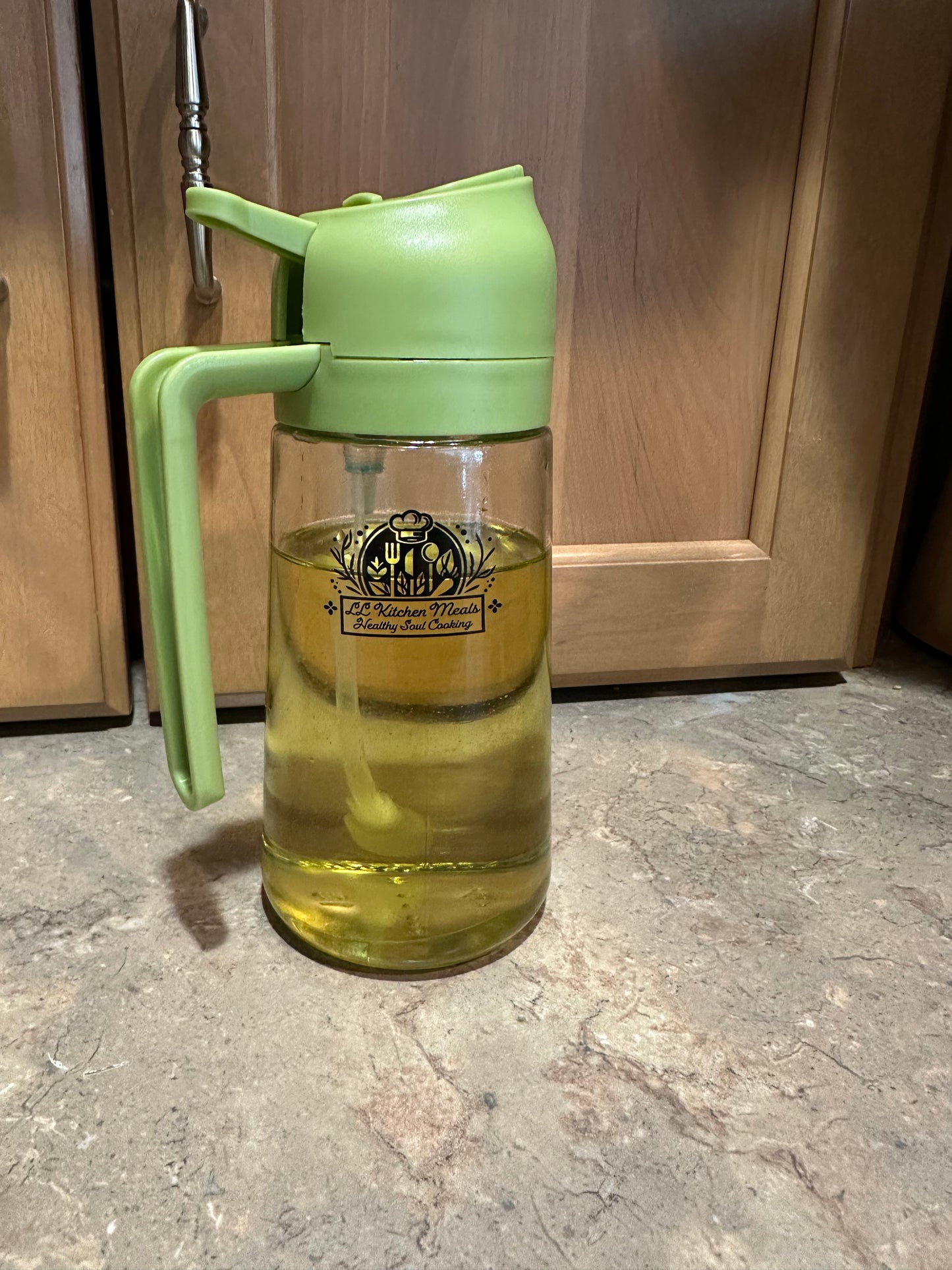 Oil Sprayable and Pourer Bottle