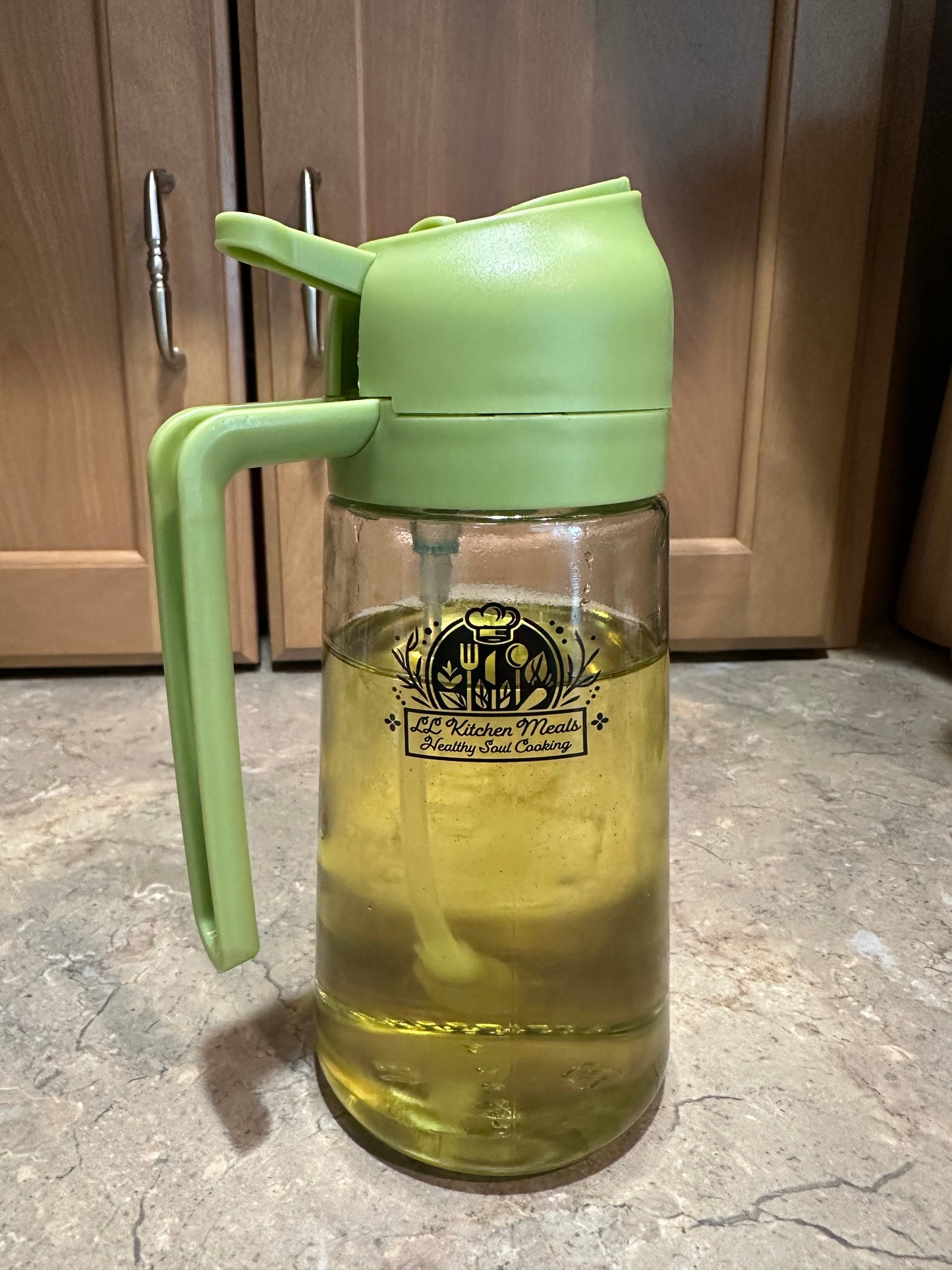 Oil Sprayable and Pourer Bottle
