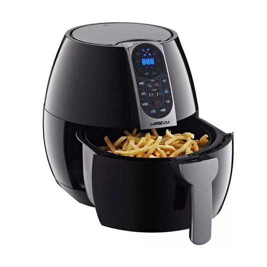 3.7-Quart Programmable Air Fryer & FREE Cookbook