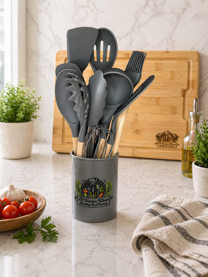 12 Piece Silicone Utensil Set