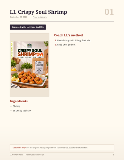 LL Kitchen Meals Recipe Book — Free Download