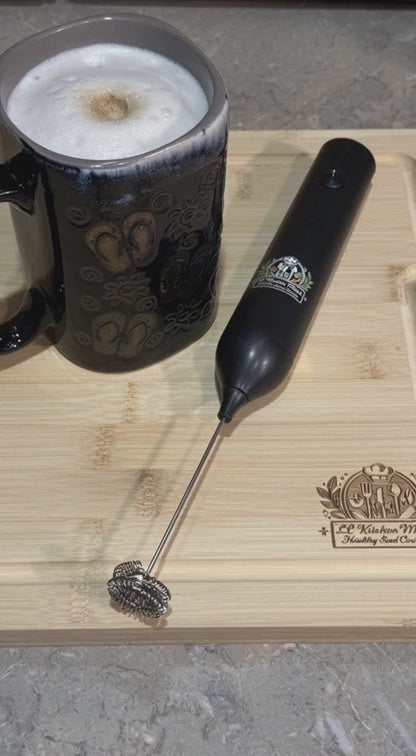 LL Kitchen Meals™ Electric Milk Frother with Bonus Egg Whisk