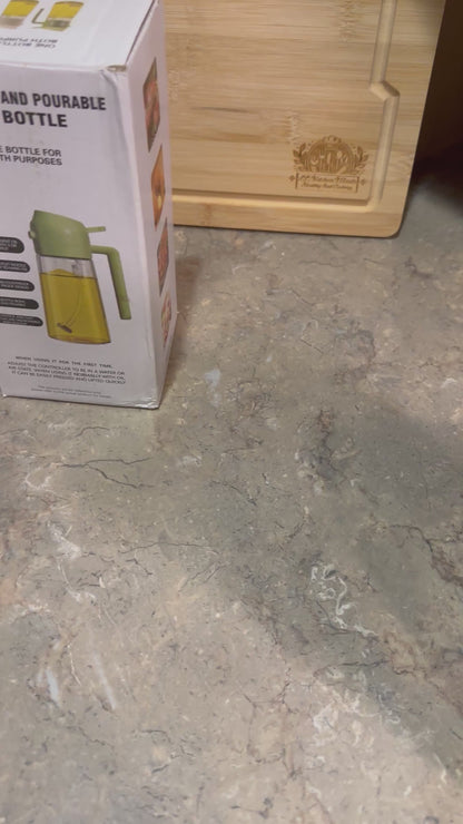 Oil Sprayable and Pourer Bottle
